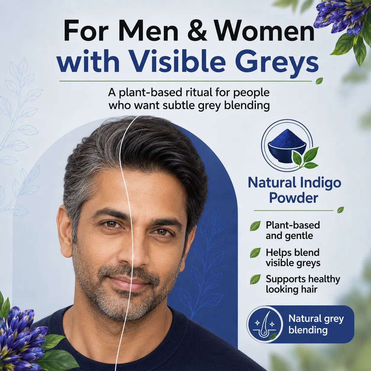 Indigo Powder – Natural Hair Colour Powder for Herbal Hair Dye Rituals | 250g
