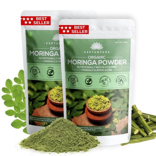 Organic Moringa Leaf Powder | Pack of 2 | 150gms each