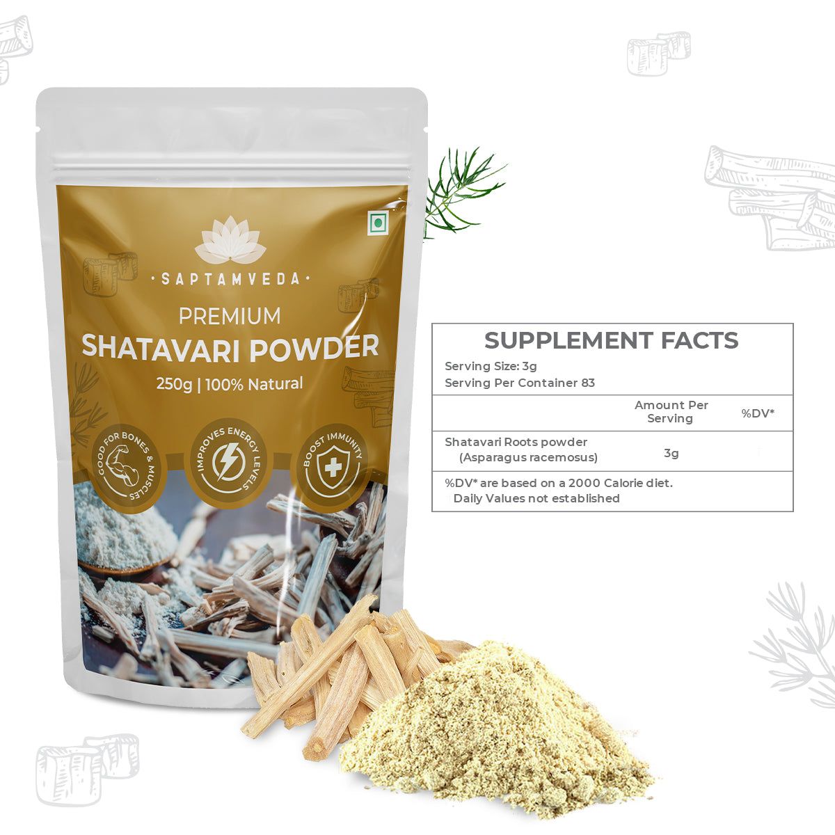 Best Shatavari Powder supplement facts