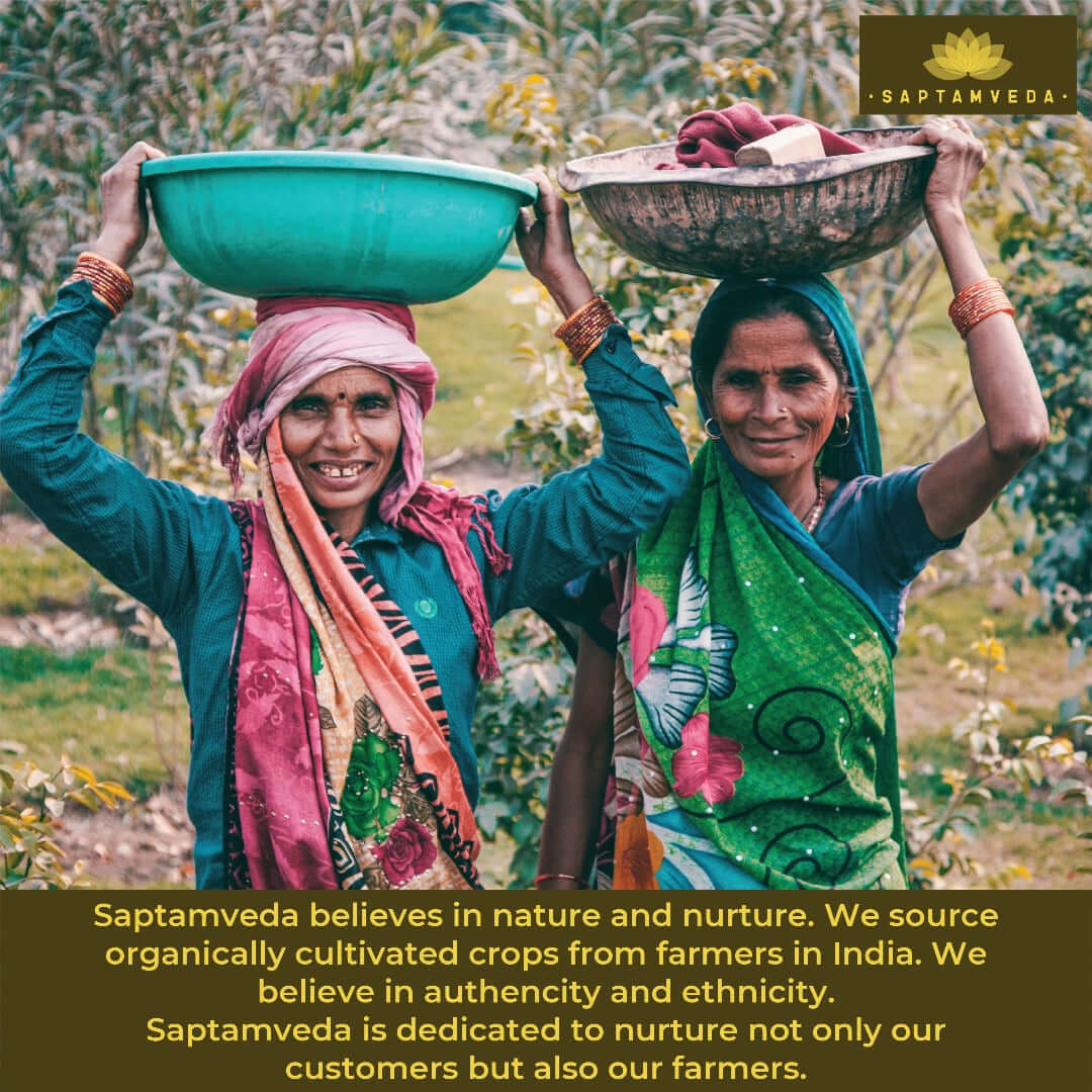 Saptamveda Organic Amla Powder - Vitamin C Superfood for Immunity & Skin Health, 300g