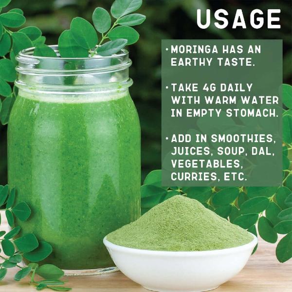 Moringa powder usage