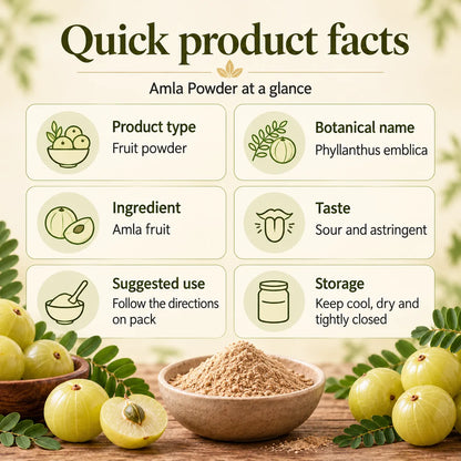 Saptamveda Amla Powder – Natural Indian Gooseberry Powder for Daily Nutrition, Immunity & Hair Care | 100g Composite Tin