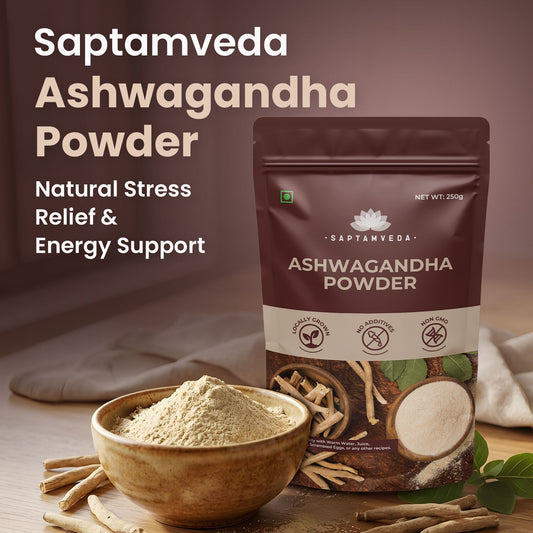 Organic Ashwagandha Powder - Natural Stress Relief & Vitality Boost, 250g (2 Pack)