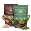 Ashwagandha Herbal Powder & Organic Moringa Powder - Stress Relief & Energy Boost, 250g + 150g