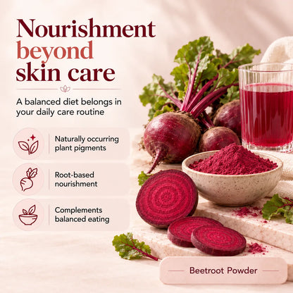 Saptamveda Beetroot Powder – Natural Beetroot Superfood for Daily Nutrition, Energy & Wellness | 100g Composite Tin
