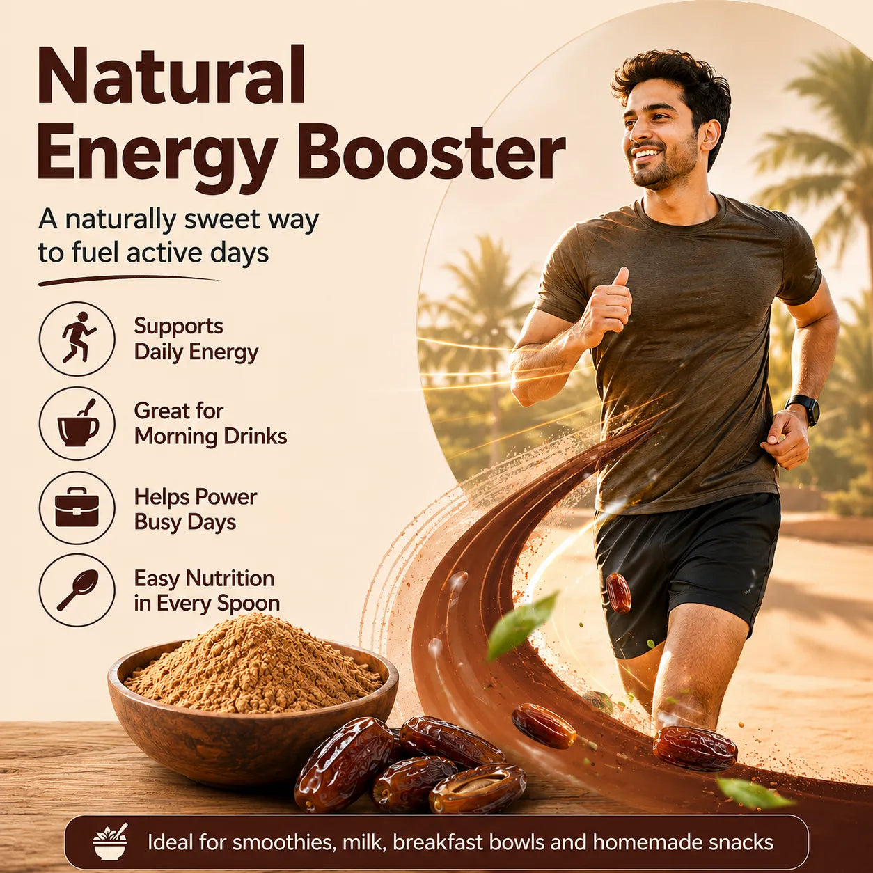 Dates Powder – Natural Sweetener & Sugar Alternative for Babies, Kids & Family | 250g