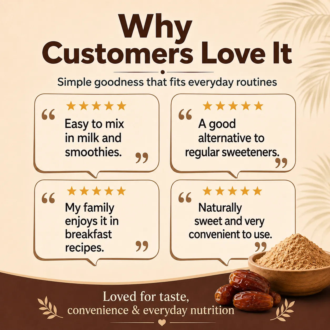 Dates Powder – Natural Sweetener & Sugar Alternative for Babies, Kids & Family | 250g