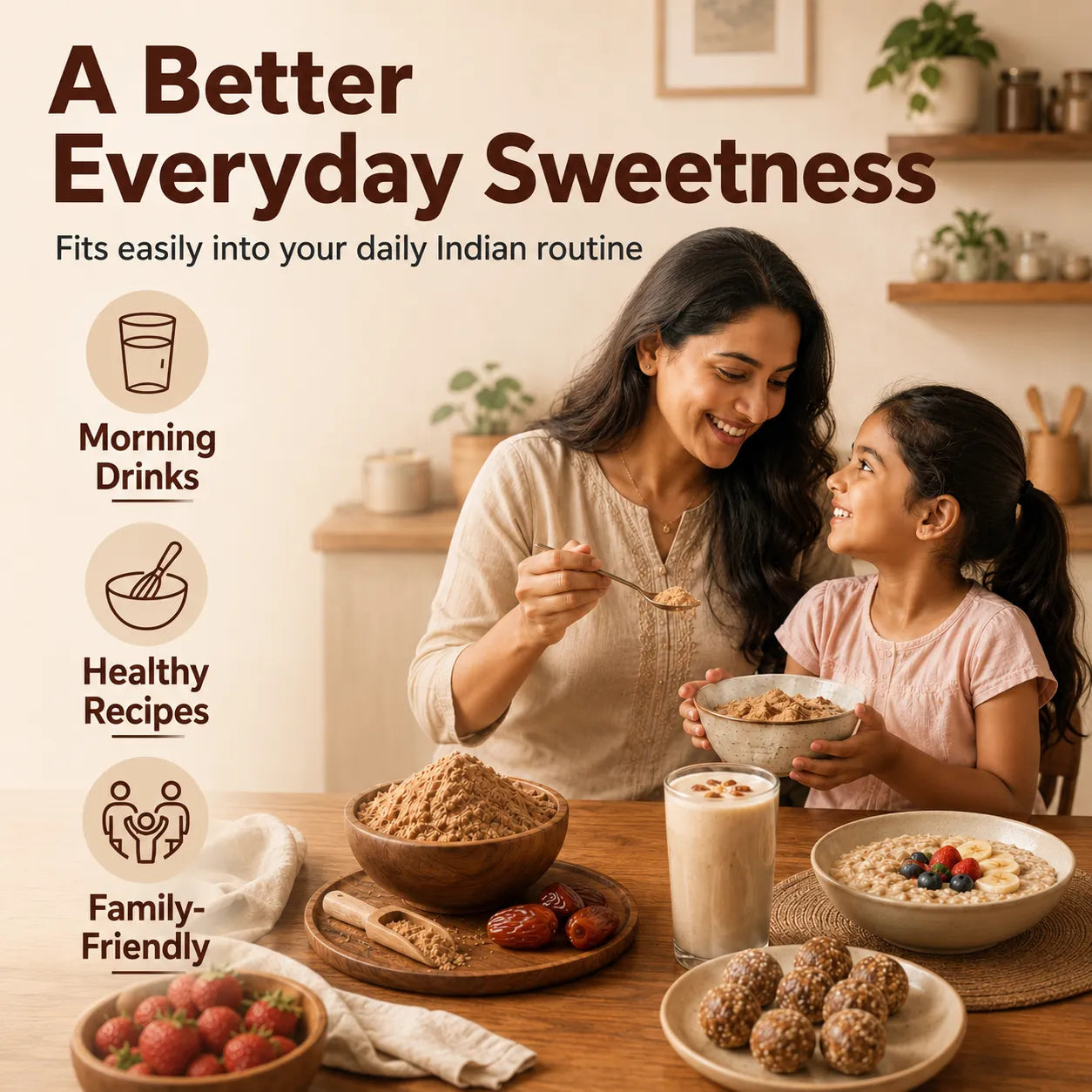 Dates Powder – Natural Sweetener & Sugar Alternative for Babies, Kids & Family | 250g