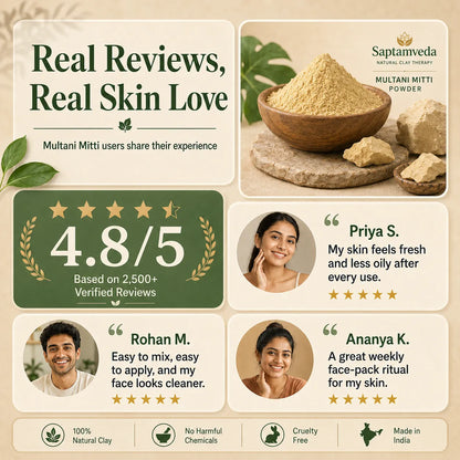 Multani Mitti Powder – Natural Clay Powder for Face Pack, Oil Control & Skin Cleansing | 250g