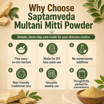 Multani Mitti Powder – Natural Clay Powder for Face Pack, Oil Control & Skin Cleansing | 250g