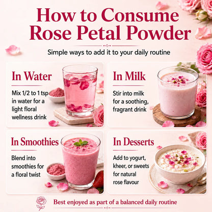 Rose Petal Powder – Natural Flower Powder for Skin, Hair & Self-Care Rituals | 250g