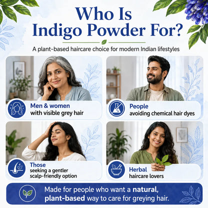 Indigo Powder – Natural Hair Colour Powder for Herbal Hair Dye Rituals | 250g
