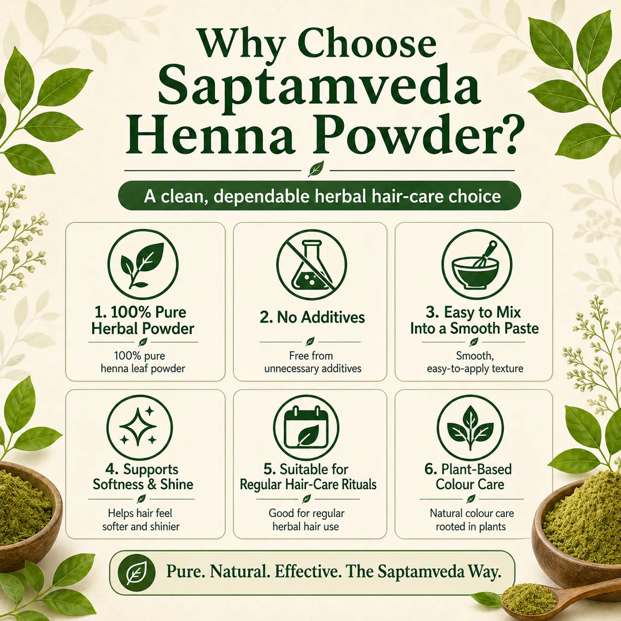 Heena Powder – Natural Hair Colour & Conditioning Powder for Herbal Hair Care Rituals | 250g