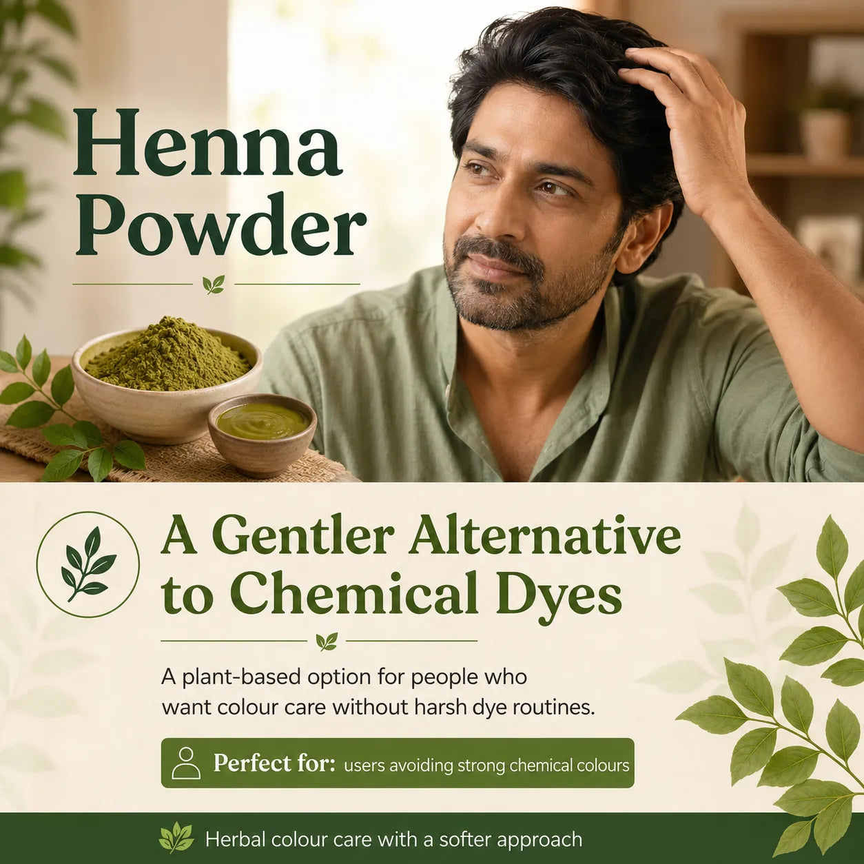 Heena Powder – Natural Hair Colour & Conditioning Powder for Herbal Hair Care Rituals | 250g