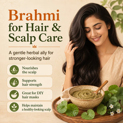 Saptamveda Brahmi Powder – Traditional Herbal Powder for Daily Wellness & Mindful Living