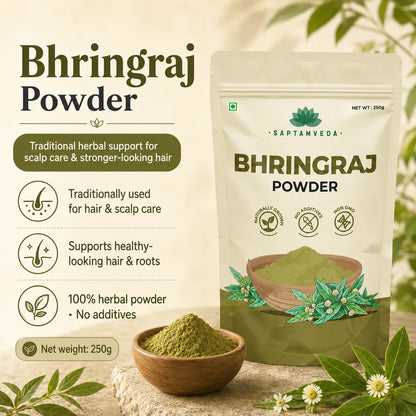 Bhringraj Powder – Traditional Herbal Hair Care Powder for Scalp & Hair Rituals | 250g