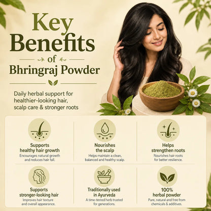 Bhringraj Powder – Traditional Herbal Hair Care Powder for Scalp & Hair Rituals | 250g