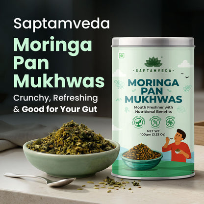 Saptamveda Moringa Pan Mukhwas – Refreshing Digestive Mouth Freshener