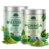 Moringa & Wheatgrass Powder 200gm each | Tin Combo