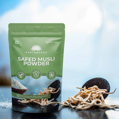 Premium Safed Musli Powder - Natural Energy & Vitality Booster, 150g
