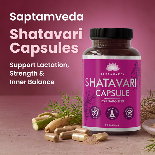 Natural Shatavari Capsules - Hormonal Balance & Women's Health, 60 Capsules