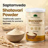 Saptamveda Shatavari Powder – Traditional Ayurvedic Herb for Women's Health & Daily Wellness | 100g Composite Tin