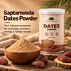 Saptamveda Dates Powder – Natural Sweetener & Sugar Alternative for Babies, Kids & Family | 100g Composite Tin