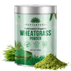 Saptamveda 100% Pure Wheatgrass Powder | Rich in Chlorophyll & Antioxidants | 200g Tin