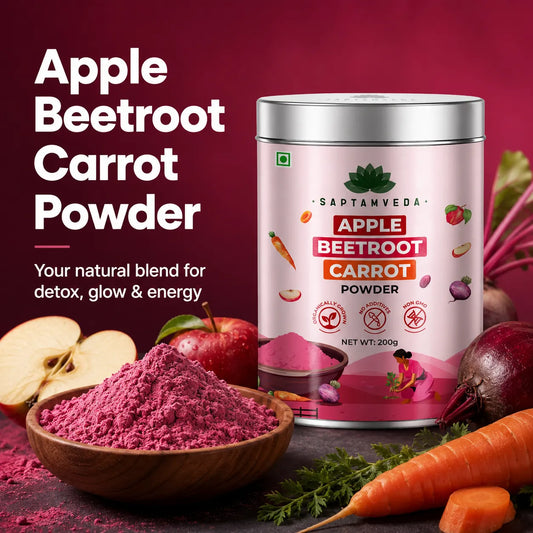ABC Powder – Apple Beetroot Carrot | Natural Superfood for Detox, Glow & Energy | 200g Tin