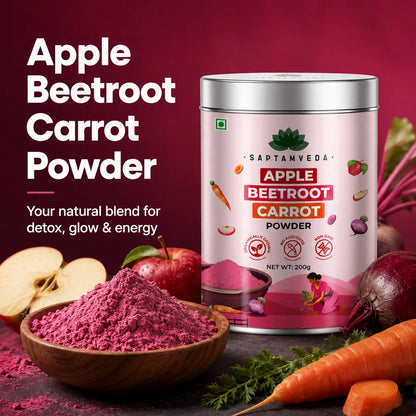 ABC Powder – Apple Beetroot Carrot | Natural Superfood for Detox, Glow & Energy | 200g Tin