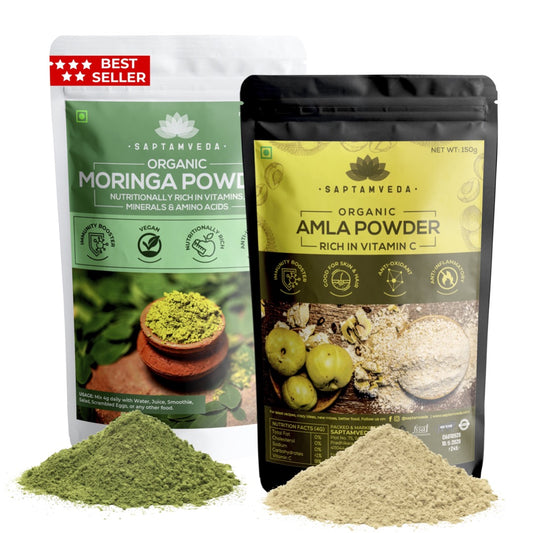 Organic Moringa Powder 150 gms & Organic Amla Powder 150 gms