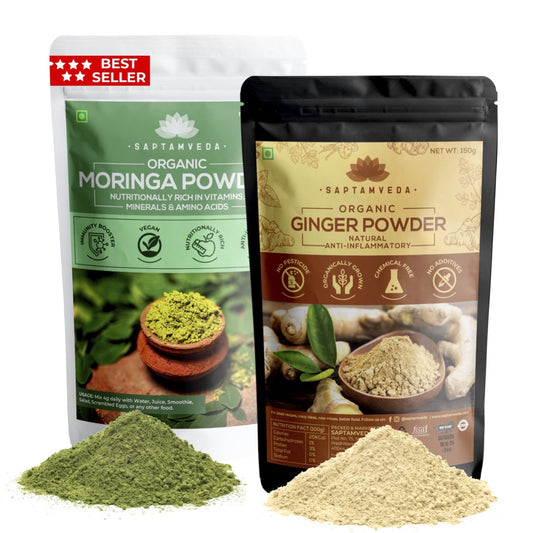 Organic Moringa Powder 150 gms & Organic Ginger Powder 150 gms