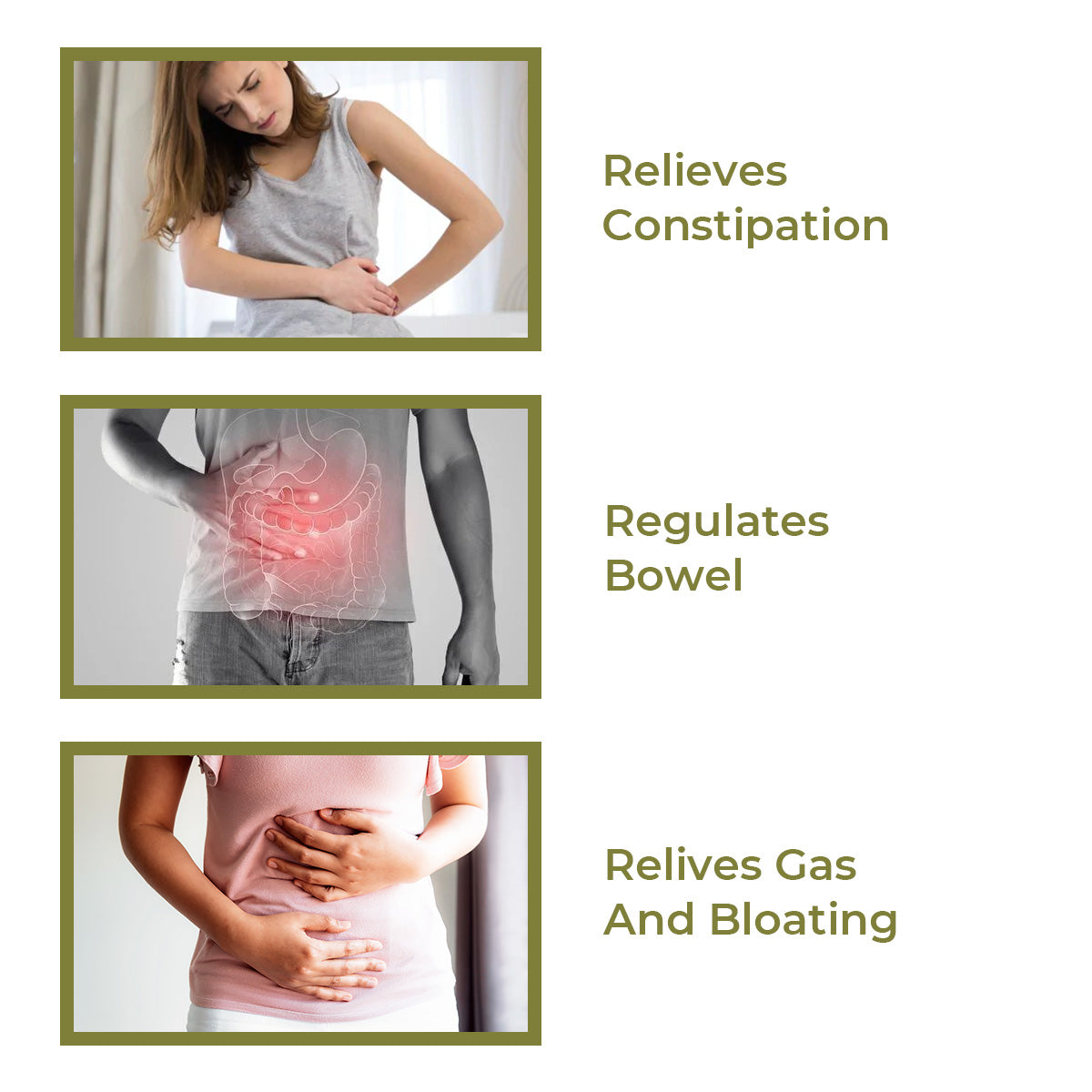 Triphala capsule for constipation, gas, bloating