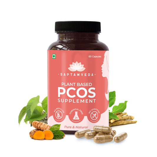 Natural PCOS Supplement with Mamjeva, Licorice,  | Manjishtha, Dashmul, Methika Extract | 60 Veg Capsules | 500mg Each