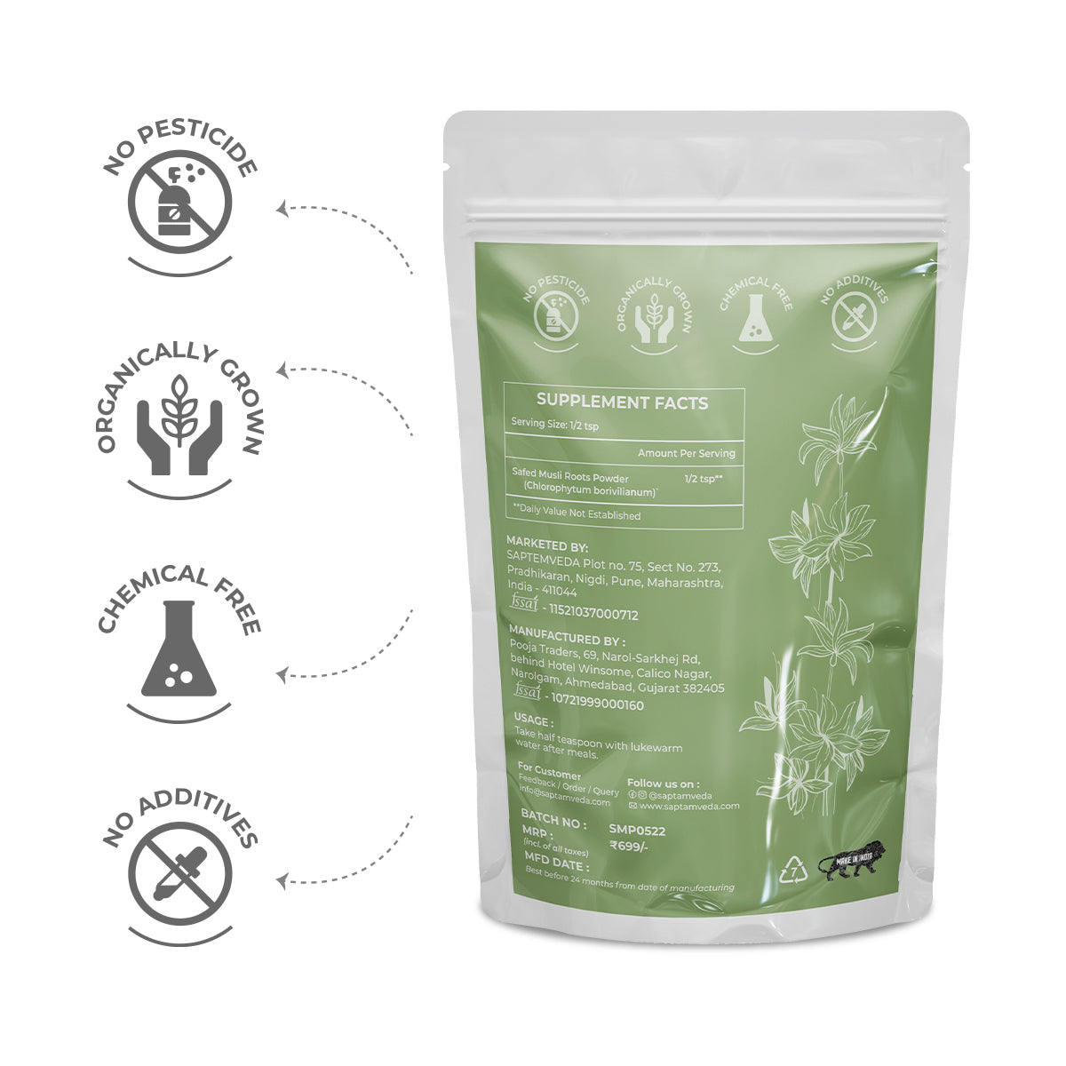 Buy Premium Safed Musli Powder | Natural & Pure (150gms)