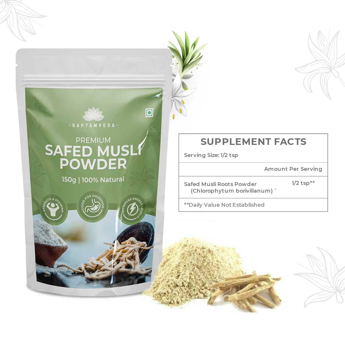 Supplement Premium Safed Musli Powder