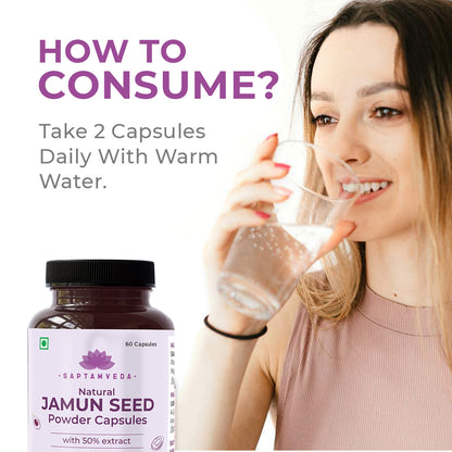 Natural Jamun Seed Capsules with Extract