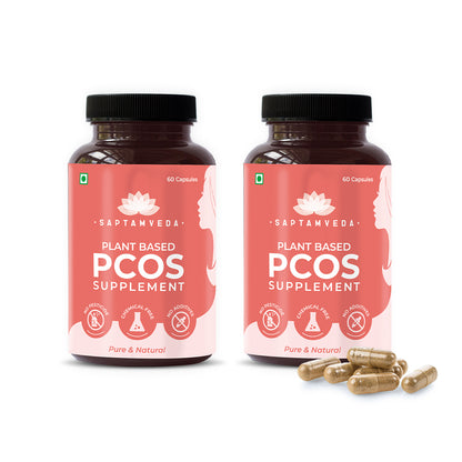 Natural PCOS Supplement with Mamjeva, Licorice,  | Manjishtha, Dashmul, Methika Extract | 60 Veg Capsules | 500mg Each