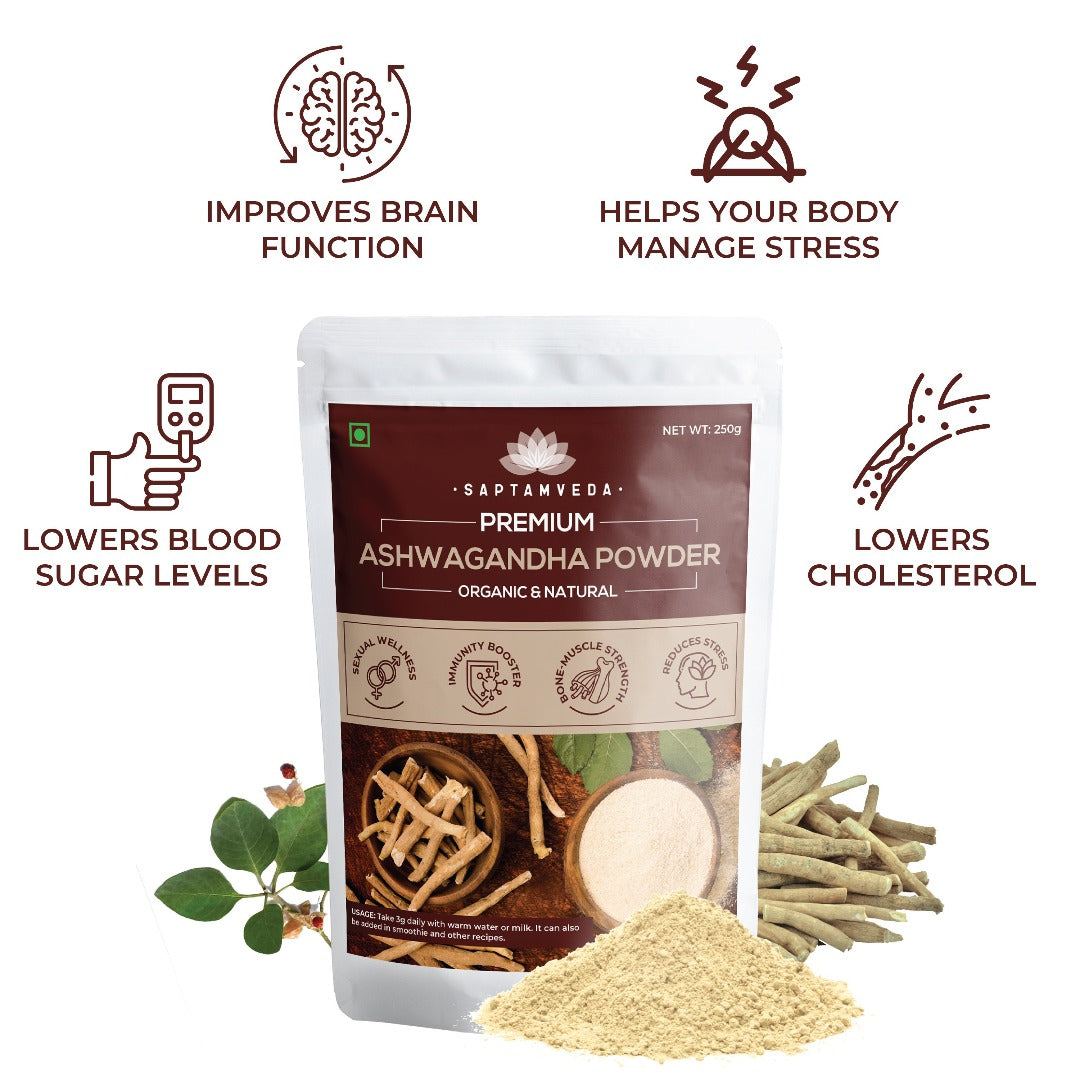 Best Organic Ashwagandha Powder | Affordable Price – Saptamveda