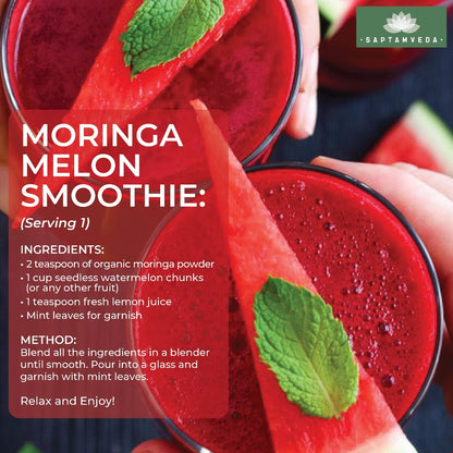 Moringa melon smoothie